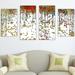 Ivy Bronx "Verse Visions III" by Mark Lawrence 4 Piece Painting Print on Wrapped Canvas Set Canvas in Brown | 38 H x 72 W x 1.5 D in | Wayfair