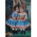 Buyenlarge Little Sisters by Nathaniel Currier Painting Print in Blue/Brown | 42 H x 28 W x 1.5 D in | Wayfair 0-587-04959-6C2842