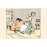 Buyenlarge 'But Mrs. Blaize Died Penniless' by Randolph Caldecott Painting Print in White | 24 H x 36 W x 1.5 D in | Wayfair 0-587-31676-4C2436