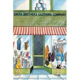 Buyenlarge 'Smith Brothers Clothing Company' by Julia Letheld Hahn Painting Print in Blue/Green/Red | 42 H x 28 W x 1.5 D in | Wayfair