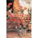 Buyenlarge 'Red Geraniums' by Frederick Childe Hassam Painting Print in Black/Brown/Red | 42 H x 28 W x 1.5 D in | Wayfair 0-587-26048-3C2842