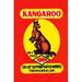 Buyenlarge Kangaroo - Graphic Art Print in Brown/Red/Yellow | 42 H x 28 W x 1.5 D in | Wayfair 0-587-33783-4C2842