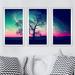 Picture Perfect International The Night Sky - 3 Piece Picture Frame Photograph Print Set Plastic/Acrylic in Black | 33.5 H x 52.5 W x 1 D in | Wayfair
