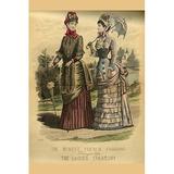 Buyenlarge 'Newest French Fashions 1884' by Warren Painting Print in White | 36 H x 24 W x 1.5 D in | Wayfair 0-587-32245-4C2436