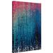 Picture Perfect International 'Amazing Grace III' by Mark Lawrence Graphic Art on Wrapped Canvas in Blue/Pink/White | 48 H x 28 W x 1.5 D in | Wayfair