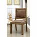 Fleur De Lis Living Dale Cottage Dining Chair Faux Leather/Wood/Upholstered in Brown/Green | 39 H x 20 W x 23 D in | Wayfair FDLL7714 44337158