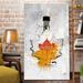 Picture Perfect International Drink Maple Syrup - Advertisements on Canvas Metal in Gray/Orange | 40 H x 24 W x 1 D in | Wayfair 704-4522_2440