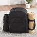 Arlmont & Co. Insulated Picnic Backpack, Service for 2 Cotton Canvas in Black | 15.5 H x 21 W x 6.5 D in | Wayfair FRPK1540 42688892