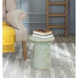 Ophelia & Co. Jayesh Ceramic Garden Stool Ceramic in Blue/Brown | 15.5 H x 12.25 W x 12.25 D in | Wayfair BBF46ACC4B3646B383CB8ACF226EC515