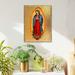 G Debrekht Museum Icons Lady of Guadalupe Painting Print 16.0 H x 12.0 W x 1.5 D in blue/brown/orange/redWood | 16" H X 12" W | Wayfair 85032-16