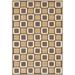 Brown/White 126 x 94 x 0.25 in Indoor Area Rug - George Oliver Veliz Brown/Tan Geometric Area Rug | 126 H x 94 W x 0.25 D in | Wayfair