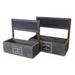 Gracie Oaks Rectangular Solid Wood 2 Piece Crate Set Solid Wood in Brown/Gray | 4 H x 14 W x 7 D in | Wayfair 0F98F76F1F7E4EBCAA6B939F18DCF778