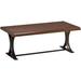 Gracie Oaks Mikesha Coffee Table Wood/Metal in Brown | 16.5 H x 43.5 W x 23.5 D in | Wayfair GRKS6350 41198617