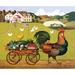 The Finishing Touch 'Rooster Express' by Charles Wysocki Painting Print Paper | 9.43 H x 11.63 W x 1.5 D in | Wayfair 1300539