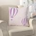 Harriet Bee Ruggles Indoor/Outdoor Cotton Throw Pillow Cotton in Pink | 18 H x 18 W x 3.5 D in | Wayfair HBEE1700 39188969