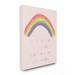 Harriet Bee 'Love You a Little More Pink Rainbow' Canvas Art Canvas in Indigo/Pink/Yellow | 20 H x 16 W x 1.5 D in | Wayfair HBEE6972 42230114