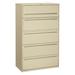 HON Brigade 700 Series 5-Drawer Vertical Filing Cabinet Metal/Steel in Brown | 64.25 H x 42 W x 18 D in | Wayfair H795.L.L