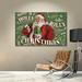 The Holiday Aisle® Santas List - Wrapped Canvas Canvas | 14 H x 18 W x 2 D in | Wayfair HLDY5093 33507830