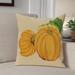 The Holiday Aisle® Pumpkin Patch Outdoor Rectangular Pillow Cover & Insert Polyester/Polyfill blend in Yellow | 20 H x 20 W x 7 D in | Wayfair