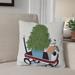 The Holiday Aisle® Take Me Home Square Pillow Cover & Insert Polyester/Polyfill blend in Gray | 16 H x 16 W x 6 D in | Wayfair HLDY7491 37694404