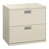 HON Brigade 600 Series 2-Drawer Lateral Filing Cabinet Metal/Steel in Gray | 28 H x 30 W x 18 D in | Wayfair H672.L.Q