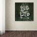 Trademark Fine Art "Into the Wild" by Leah Flores Graphic Art on Wrapped Canvas in Green | 18 H x 18 W x 2 D in | Wayfair ALI0668-C1818GG