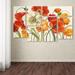 Trademark Fine Art 'Poppies Melody I' by Lisa Audit 6 Piece Painting Print on Wrapped Canvas Set Canvas | 28 H x 47 W x 2 D in | Wayfair