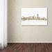 Trademark Fine Art 'San Francisco Skyline Sheet Music' Graphic Art Print on Wrapped Canvas Canvas | 16 H x 24 W x 2 D in | Wayfair MT0823-C1624GG