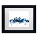 Trademark Fine Art 'Atlanta Georgia Skyline White' Framed Graphic Art on Canvas Canvas | 16 H x 20 W x 0.5 D in | Wayfair MT1167-B1620MF