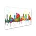 Trademark Fine Art 'Houston Texas Skyline Mclr-1' Graphic Art Print on Canvas in White | 30 H x 47 W x 2 D in | Wayfair MW0215-C3047GG