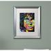 Trademark Fine Art 'Jim' Matted Framed Graphic Art on Canvas Canvas, Wood | 20 H x 16 W x 1.25 D in | Wayfair ALI1644-S1620MF