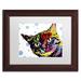 Trademark Fine Art 'The Pop Cat' - Picture Frame Graphic Art Print on Canvas Canvas, Wood | 13.75 H x 16.75 W x 0.75 D in | Wayfair ALI1649-W1114MF