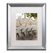 Trademark Fine Art 'Paris Deux - City Hall Bicycles' Matted Framed Print on Canvas Canvas, Wood | 20 H x 16 W x 0.5 D in | Wayfair YG7134-S1620MF