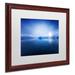 Trademark Fine Art 'Deep Blue' Framed Photographic Print on Canvas Canvas, Wood | 16 H x 20 W x 0.5 D in | Wayfair PSL0670-W1620MF