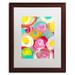 Trademark Fine Art "Rose Garden Circles Vertical 1" by Amy Vangsgard Framed Painting Print Canvas, Wood | 20 H x 16 W x 0.5 D in | Wayfair