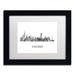 Trademark Fine Art 'Chicago Illinois Skyline WB-BW' Framed Graphic Art on Canvas Canvas, Wood | 11 H x 14 W x 0.5 D in | Wayfair MW0425-B1114MF