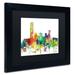 Trademark Fine Art "Oklahoma City Oklahoma Skyline SP" by Marlene Watson Framed Graphic Art Canvas, Wood | 11 H x 14 W x 0.5 D in | Wayfair