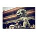 Trademark Fine Art "Bronze Lion" by Philippe Hugonnard Photographic Print on Wrapped Canvas Metal | 22 H x 32 W x 2 D in | Wayfair PH0322-C2232GG
