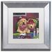 Trademark Fine Art 'Poker Dogs' Framed Graphic Art Print on Canvas Canvas | 11 H x 11 W x 0.5 D in | Wayfair ALI1947-S1111MF