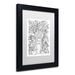 Trademark Fine Art 'Tree House' Framed Graphic Art on Canvas in Black/Green/White | 14 H x 11 W x 0.5 D in | Wayfair ALI3558-B1114MF