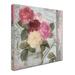 Trademark Fine Art 'Chalet d'Ete Roses' by Color Bakery Graphic Art on Wrapped Canvas in Black | 35 H x 35 W x 2 D in | Wayfair ALI4030-C3535GG