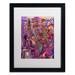 Trademark Fine Art 'The Giraffe Lady' Framed Painting Print Canvas | 22 H x 18 W x 0.75 D in | Wayfair ALI5627-B1620MF