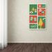 Trademark Fine Art 'Santa Claus 2' Graphic Art Print on Canvas in Green | 19 H x 12 W x 2 D in | Wayfair ALI9426-C1219GG