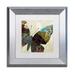 Trademark Fine Art 'Butterfly Brocade IV' Framed Graphic Art Canvas | 11 H x 11 W x 0.5 D in | Wayfair ALI4417-S1111MF