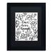 Trademark Fine Art 'Live Love Laugh' Framed Graphic Art Print Canvas in Gray/White | 16 H x 13 W x 0.75 D in | Wayfair ALI5528-B1114BMF