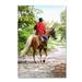 Trademark Fine Art 'Horse Rider' Print on Canvas Metal | 32 H x 22 W x 2 D in | Wayfair ALI8975-C2232GG