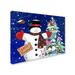 Trademark Fine Art 'Let It Snow Man' Graphic Art Print on Wrapped Canvas Metal | 24 H x 32 W x 2 D in | Wayfair ALI12530-C2432GG