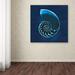 Trademark Fine Art 'Cyanotype Sea II' Graphic Art Print on Wrapped Canvas Canvas | 18 H x 18 W x 2 D in | Wayfair WAP01224-C1818GG
