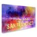 Trademark Fine Art 'Sending Love to San Francisco' Graphic Art Print on Wrapped Canvas Canvas | 16 H x 24 W x 2 D in | Wayfair ALI14987-C1624GG