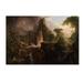 Trademark Fine Art 'Expulsion From The Garden Of Eden' Print on Wrapped Canvas in Green | 16 H x 24 W x 2 D in | Wayfair AA00851-C1624GG